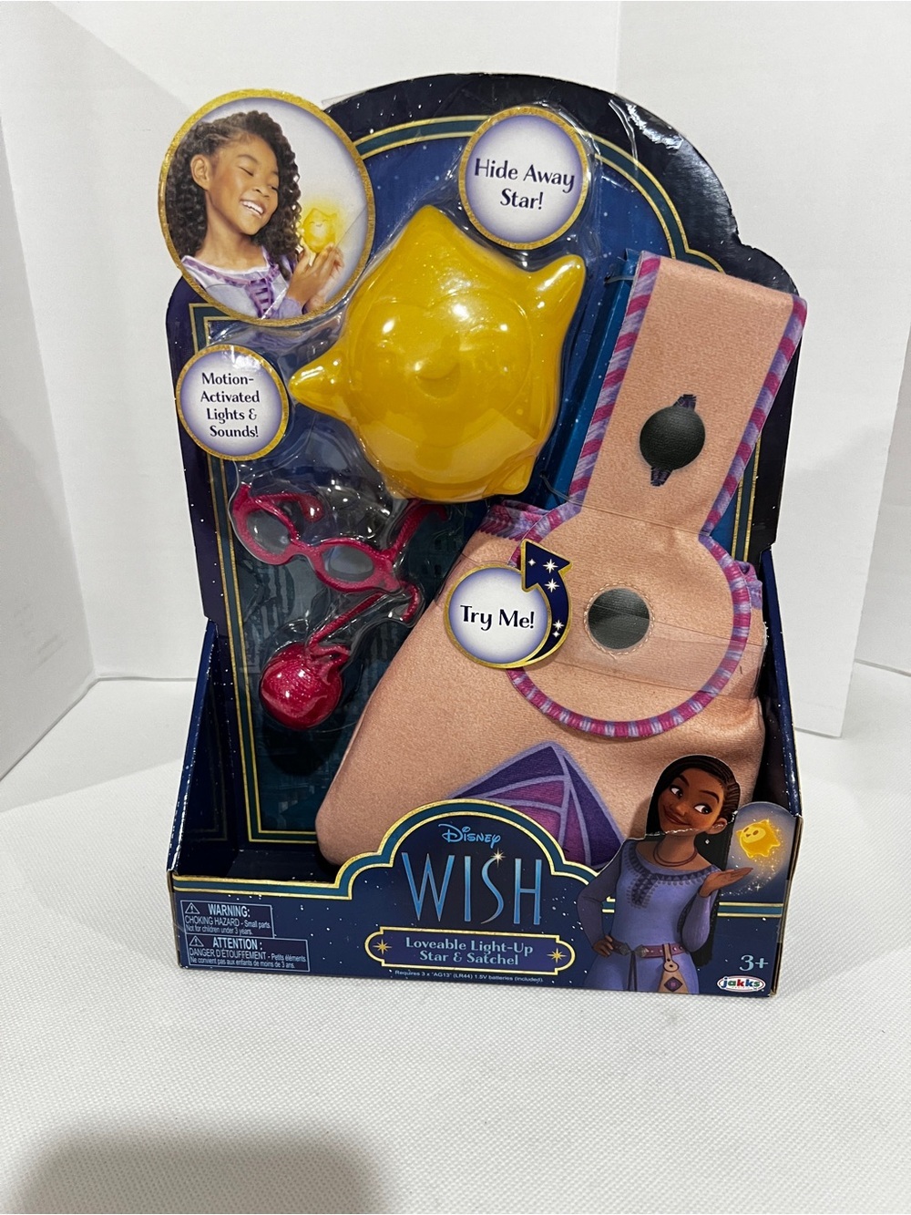Disney WISH Loveable light-Up Interactive Role Play Star & Satchel Toy 3+ Years